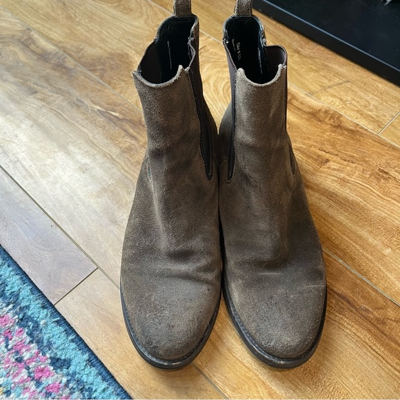 Thursday Boot Company Duchess Boot in Dark Olive Suede Size 8 - Picture 2 of 16